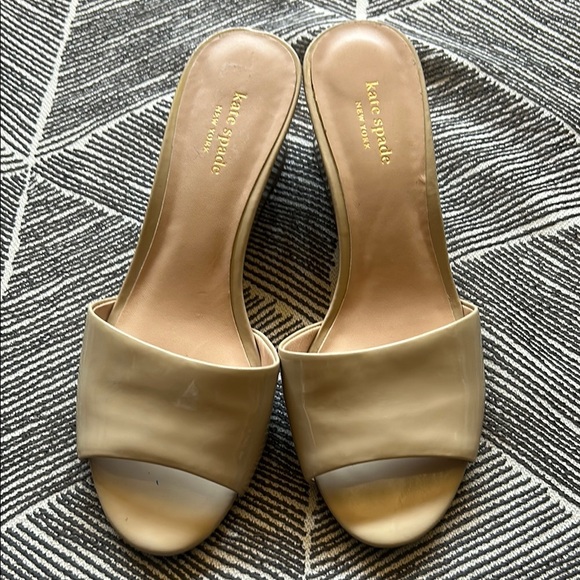 kate spade Cream Mules with Medium Heel - Picture 1 of 8